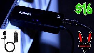 $16 Fifine USB Lav Mic for Youtubers, Gamers, Streamers