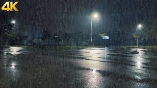 Heavy Rain and Thunder for Deep Sleep | Rain and Thunder Relax in the Peaceful Countryside