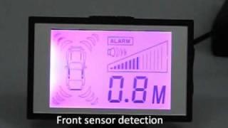 Gearflag PRK803 parking sensor front sensor video demonstration