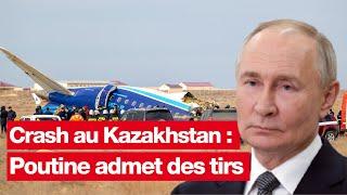 Crash au Kazakhstan : Vladimir Poutine admet des tirs de la défense aérienne russe #russie #poutine