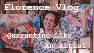 Quarantine at the ART ACADEMY || Florence Vlog || Quarantine like an ARTIST