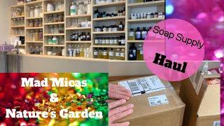 Soap Supplies Haul / Unboxing ,Mad Micas ,Nurture Soaps