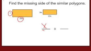 How to Find the Missing Side of a Similar Shape