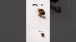 ️Helpless snowboarder  #ski #fail #skifails #skiingfails #snowboard #powder #snowfall