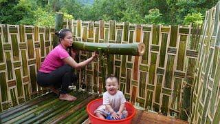 Full Video: 410 Busy Construction Days - Single Mother Builds a Warm Bamboo House Alone