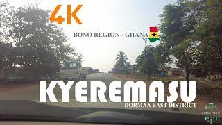 Kyeremasu Drive Tour in the Dormaa East District Bono Region Ghana 4K  #kyeremasu #dormaa #ghana