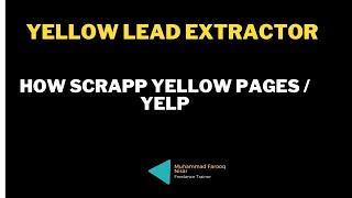 Yellow Page Extractor | Yellow Lead Extractor | Yellow pages