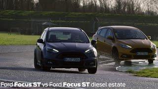 2015 Focus STs go head-to-head at Castle Combe