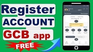 GCB mobile banking app How to Register Account (G-Money, Ghana Card, Bank card)