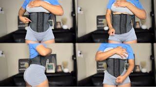 HOW TO put on a WAIST TRAINER in less than 5 MINS !