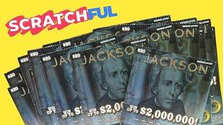 LIVEMichigan Lottery $20 Jackson BOOK! Playing Live On Scratchful.com! Scratch With Me!