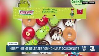 Krispy Kreme getting into the Christmas spirit with release of 'Merry Grinchmas' doughnut collection