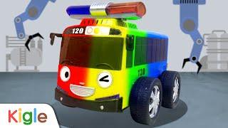 Tayo Mobil Polisi | Truk Pemadam Kebakaran Ambulans | Membuat MobilSuper | Kigle TV Indonesia