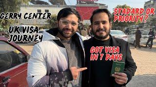 He got visa in just 7 days | priority or standard service? | Honest journey of UK visa at gerry #uk