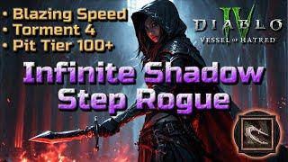 FASTEST ROGUE BUILD! New Shadow Step Clone Rogue in Diablo 4 - Season 7 Build Guide