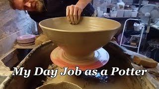 No Gardening : Making a big Pottery Bowl at Work.