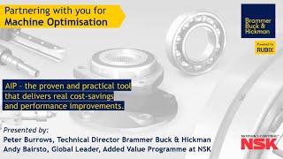 NSK Asset Improvement Programme for Machine Optimisation : Webinar Video