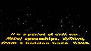Star Wars (1977) original opening crawl