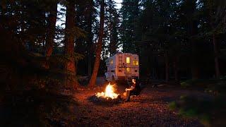 A Perfect Night in the Mountains | Steak Cooked Over a Campfire