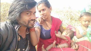 Cute baby feeding vlog Village lifestyle family