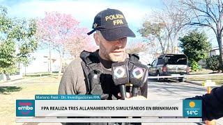 FPA realiza ocho allanamientos en el departamento San Justo