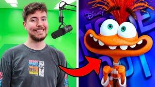 8 Youtubers Behind The Voices Of INSIDE OUT 2! (MrBeast, Jordan Matter, JoJo Siwa)