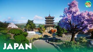 "Japan" - Japanese Macaque Habitat / Summer Lake - Planet Zoo Speedbuild (1/2)
