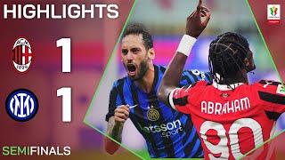 MILAN-INTER 1-1 | HIGHLIGHTS | All To Play For in Return Leg | Coppa Italia Frecciarossa 2024/25