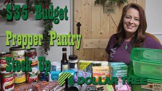 $35 Budget Prepper Pantry Stock Up from Dollar Tree