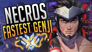 BEST OF "NECROS" - FASTEST GENJI GOD | Overwatch Necros Genji Montage & Esports Facts