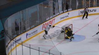 Abramov with Michigan goal attempt