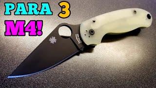 Spyderco Para 3 M4 DLC - Review, Overview, and Para 2 Comparison