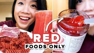 I Only Ate Red Foods For 24 Hours