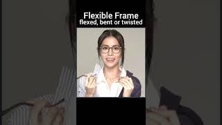 Flexible eyeglasses frame allow bent twist and return to their original shape durable lightweight