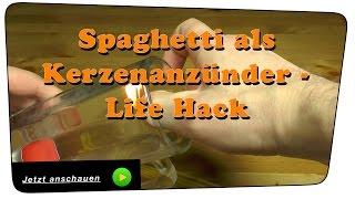 Spaghetti als Kerzenanzünder - Life Hack | DIY