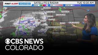 Colorado weather: Heavy mountain snow with rain switching to snow Tuesday night for metro area