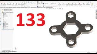 تمارين علي سوليدووركس 2024 || تمرين رقم 133- Solidworks Exercise 133