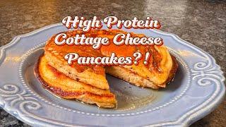 The best high-protein cottage cheese pancake recipe ever!!