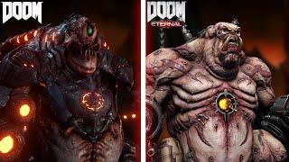 DOOM - Monsters  Comparison - DOOM (2016) vs DOOM Eternal