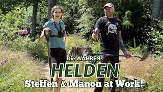 PRAKTIKANTIN beim BUDDELMEISTER /Die WAHREN HELDEN / TRAILBAU & TRAILPFLEGE MTB-Trails /Deister