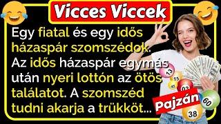  Vicces Viccek: Egy házaspárnak mindig ötöse van a lottón, de mi a trükkje... vicces 