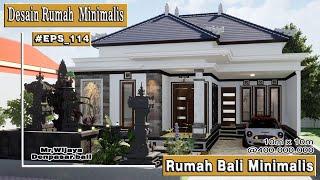 Desain rumah minimalis 10m x 10m - rumah bali milik mr,wijaya Denpasar Bali #EPS_114