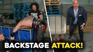 DAMIAN PRIEST ATTACKS FINN BALOR BACKSTAGE!