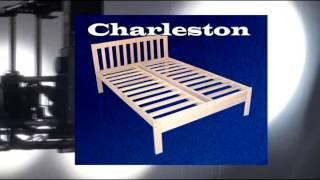 Full Size Charleston Platform Bed Frame - Solid Hardwood