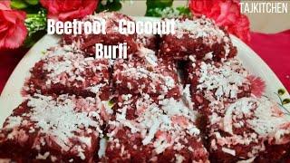 Beetroot Coconut Burfi|How to make Beetroot Burfi|Indian sweet