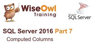 SQL Server 2016 Part 7 - Computed Columns