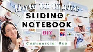 DIY Sliding Notebook with Tear-off Inserts - Tutorial