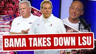 Alabama Beats LSU - Josh Pate Rapid Reaction (Late Kick Cut)