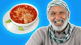 Tribal People Try Traditional Mexican Soup