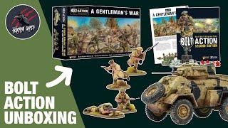 UNBOXING BOLT ACTION A GENTLEMAN'S WAR - Starter Set From Warlord Games